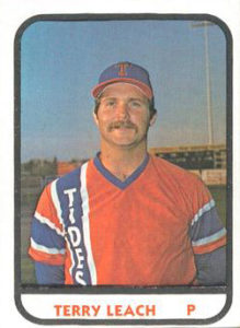 Terry Leach 1981 minor league baseball card