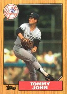 Tommy John 1987 Topps Baseball Card