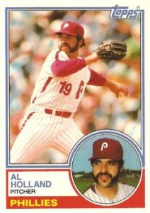 Al Holland 1983 Topps Baseball Card