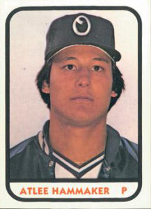Atlee Hammaker 1981 minor league baseball card