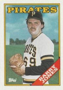 Barry Jones 1988 Topps Baseball Card