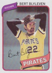 Bert Blyleven 1980 Topps baseball card
