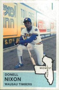 Donnell Nixon 1982 minor league baseball card