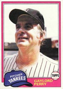 Gaylord Perry 1981 Topps Baseball Card
