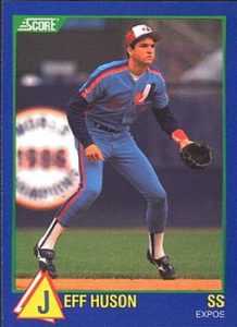 Jeff Huson 1989 Score baseball card