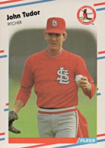 John Tudor 1988 Fleer baseball card