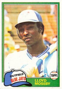 Lloyd Moseby 1981 Topps Baseball Card