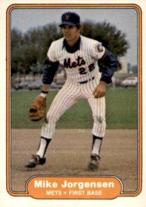 Mike Jorgensen 1982 Fleer Baseball Card