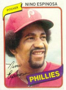 Nino Espinosa 1980 Topps Baseball Card