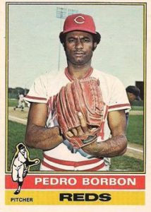 Pedro Borbon 1976 Topps Baseball Card