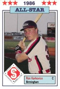 Ron Karkovice 1986 minor league baseball card