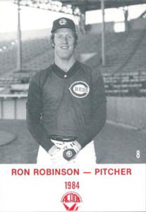Ron Robinson 1984 minor league baseball card