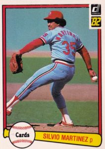 Silvio Martinez 1982 Donruss Baseball Card
