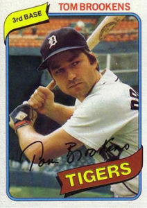 Tom Brookens 1980 Topps Baseball Card