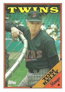 Tom Kelly 1988 Topps baseball card