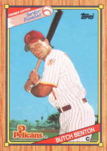 Butch Benton baseball card