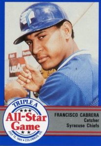 Francisco Cabrera 1989 minor league baseball card