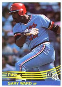 Gary ward 1984 Donruss baseball card