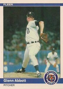 Glenn Abbott 1984 Fleer Baseball Card