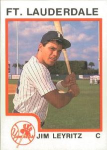 Jim Leyritz minor league baseball card