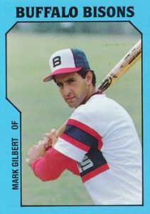 Mark Gilbert 1985 minor league baseball card