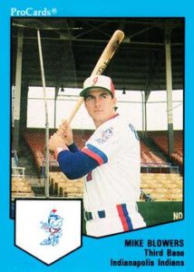Mike Blowers 1989 minor league baseball card