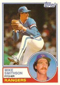 Mike SMithson 1983 Topps Baseball Card