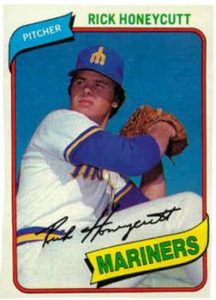 Rick Honeycutt 1980 Topps Baseball Card