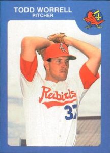 Todd Worrell 1985 minor league baseball card