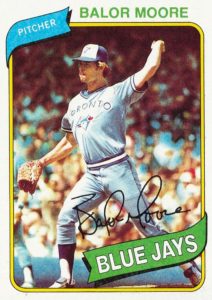 Balor Moore 1980 Topps Baseball Card