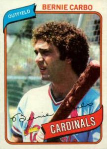 Bernie Carbo 1980 Topps Baseball Card