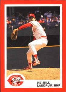 Bill Landrum 1987 baseball card
