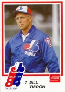 Bill Virdon 1984 baseball card