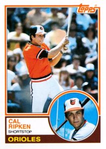 Cal Ripken Jr 1983 Topps Baseball Card