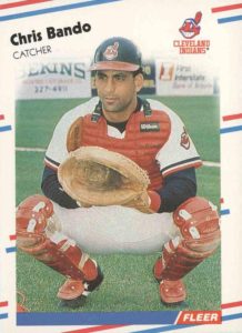 Chris Bando 1988 Fleer Baseball Card