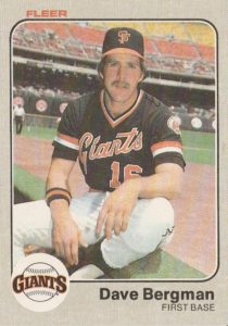 Dave Bergman 1983 Fleer Baseball Card