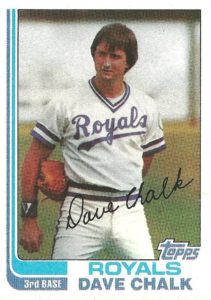 Dave Chalk 1982 Topps Baseball Card