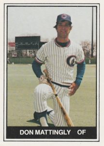Don Matingly 1982 minor league baseball card
