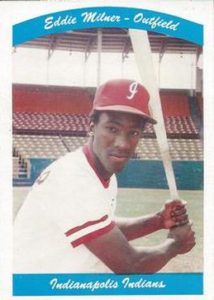 Eddie Milner 1980 minor league baseball card