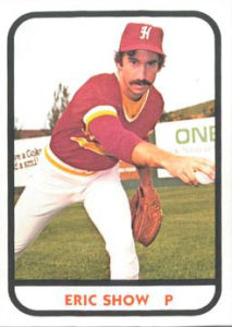 Eric Show 1981 minor league baseball card