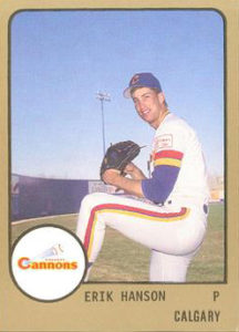 Erik Hanson 1988 minor league baseball card