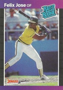 Felix Jose 1989 Donruss Baseball Card