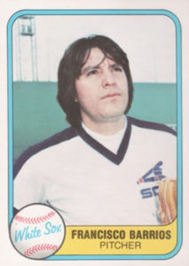 Francisco Barrios 1981 Fleer Baseball Card