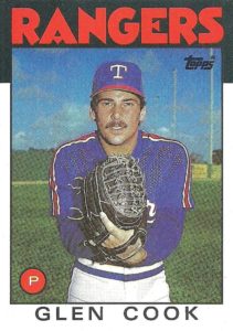 Glen Cook 1986 Topps Baseball Card