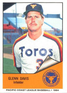 Glenn Davis 1984 minor league baseball card