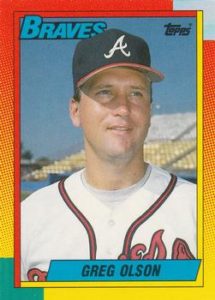 Greg Olson 1990 Topps Baseball Card