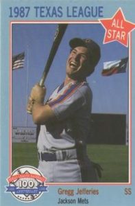 Gregg Jefferies 1987 minor league baseball card