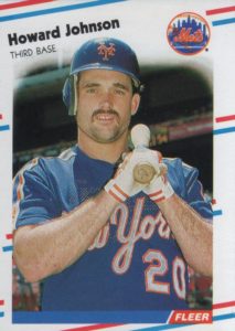Howard Johnson 1988 Fleer baseball card