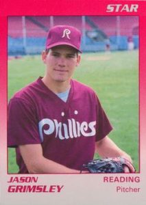Jason Grimsley 1989 minor league baseball card