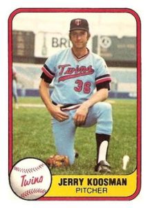 Jerry Koosman 1981 Fleer Baseball Card